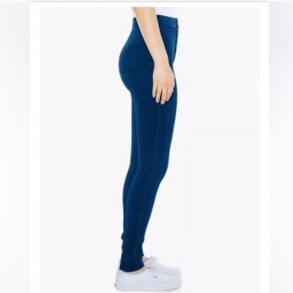 NWOT American Apparel The Easy Jean High Rise Stretch Skinny Blue Size Large - Picture 6 of 16